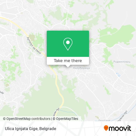 Ulica Ignjata Gige map