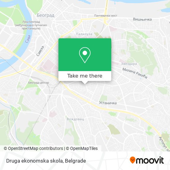 Druga ekonomska skola map