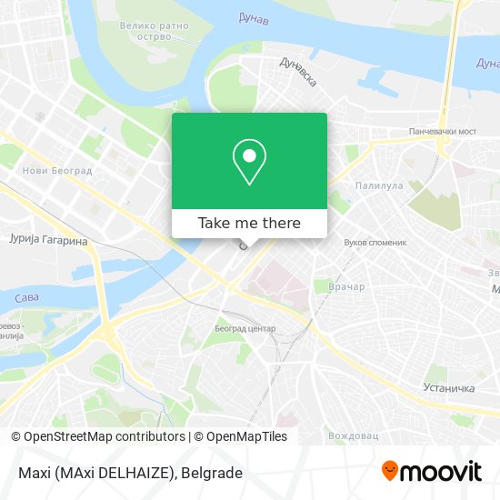 Maxi (MAxi DELHAIZE) map