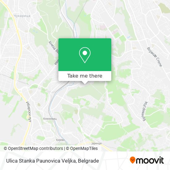 Ulica Stanka Paunovica Veljka map