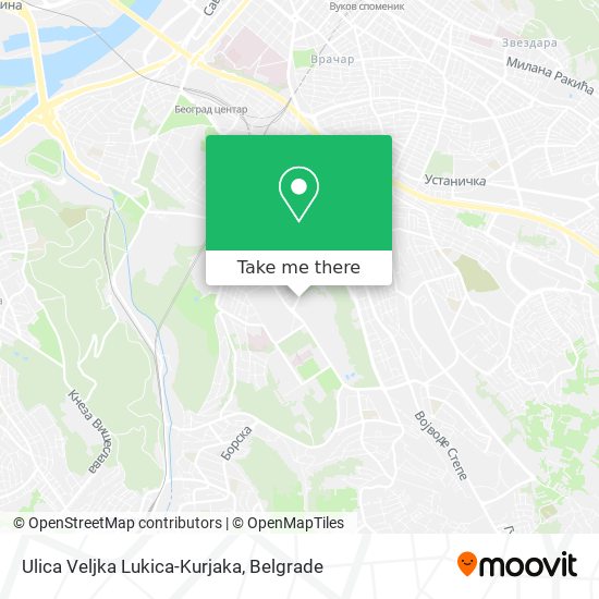 Ulica Veljka Lukica-Kurjaka map