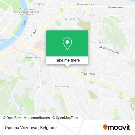 Opstina Vozdovac map