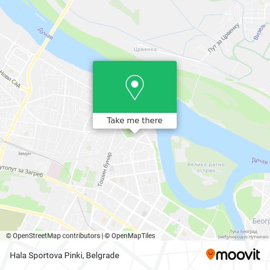 Hala Sportova Pinki map