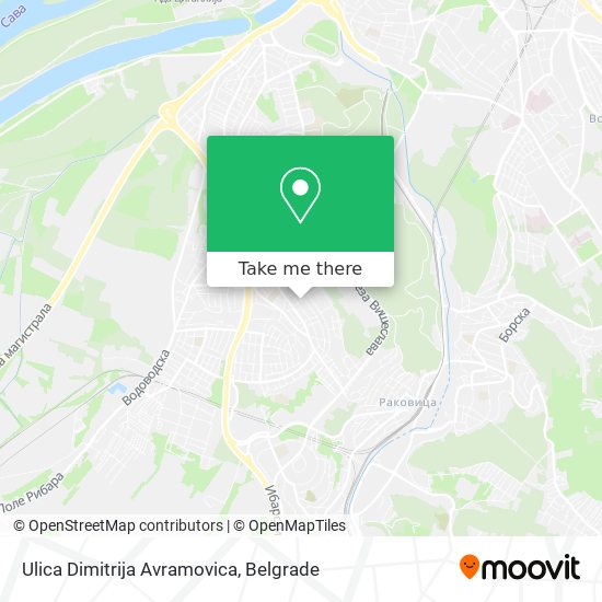 Ulica Dimitrija Avramovica map