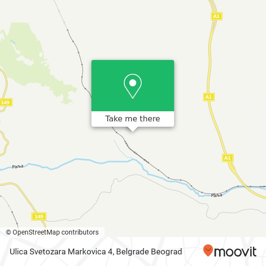 Ulica Svetozara Markovica 4 map