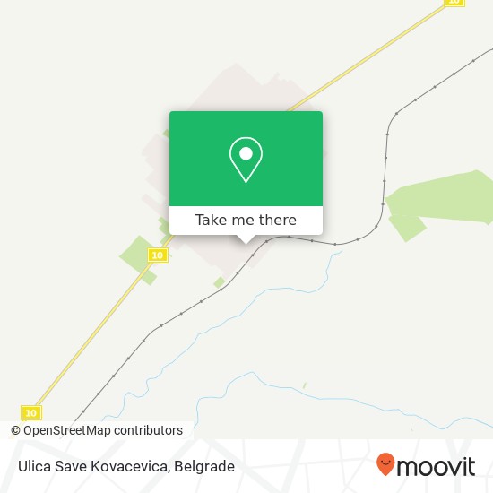 Ulica Save Kovacevica map