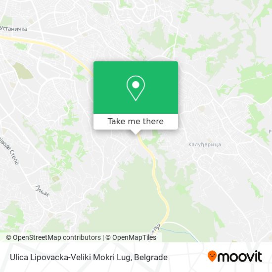 Ulica Lipovacka-Veliki Mokri Lug map