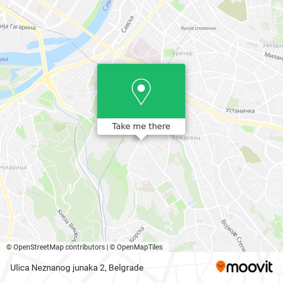 Ulica Neznanog junaka 2 map