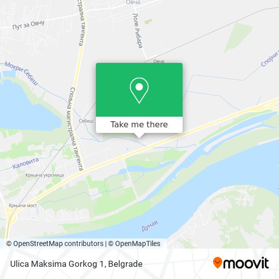 Ulica Maksima Gorkog 1 map