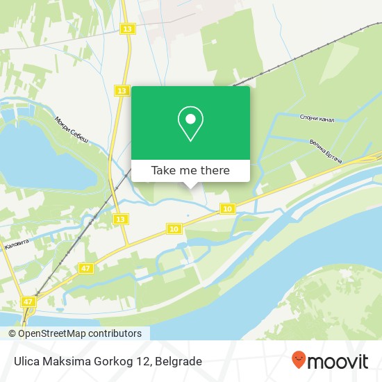 Ulica Maksima Gorkog 12 map