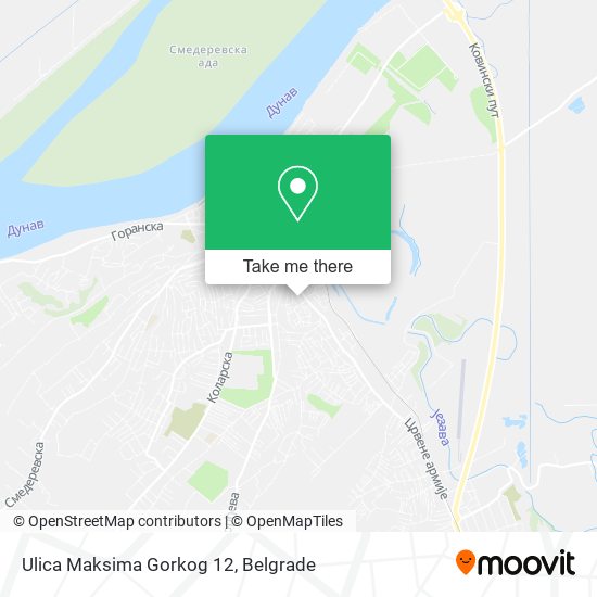 Ulica Maksima Gorkog 12 map