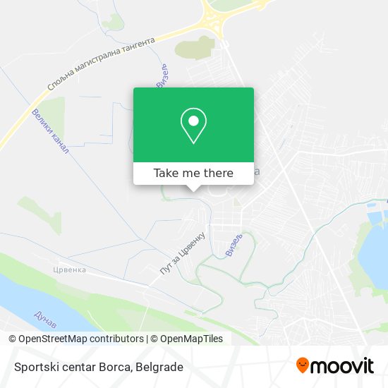 Sportski centar Borca map
