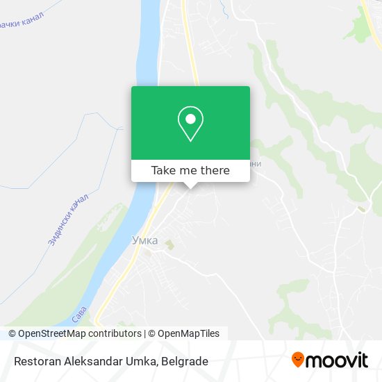 Restoran Aleksandar Umka map