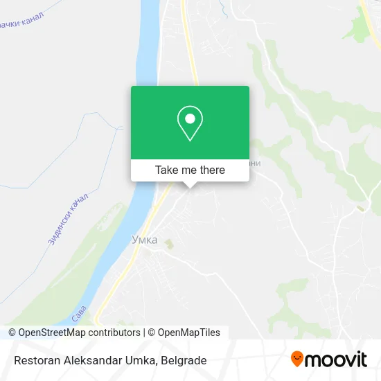 Restoran Aleksandar Umka map