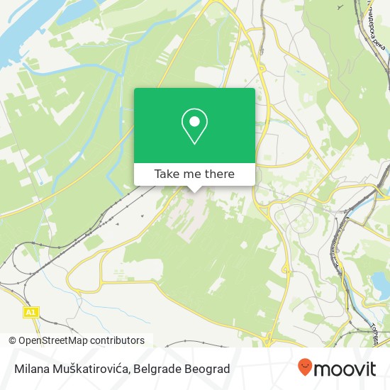 Milana Muškatirovića map