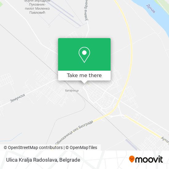 Ulica Kralja Radoslava map