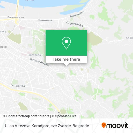 Ulica Vitezova Karadjordjeve Zvezde map