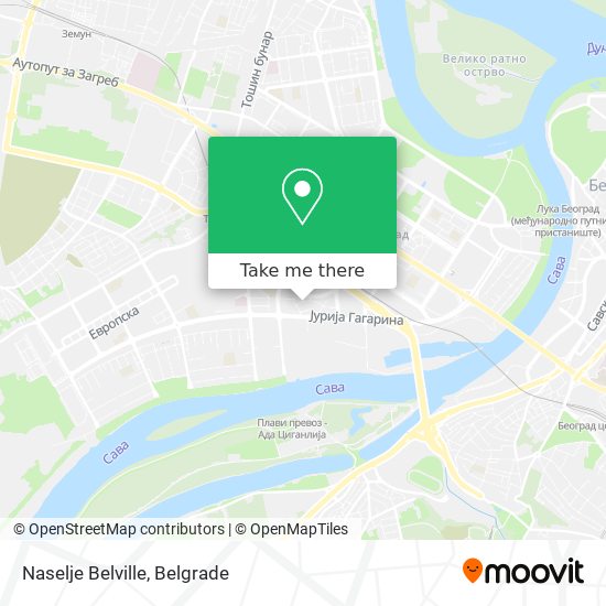 Naselje Belville map