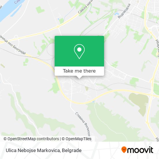 Ulica Nebojse Markovica map