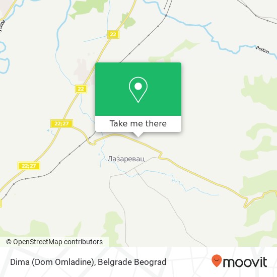 Dima (Dom Omladine) map