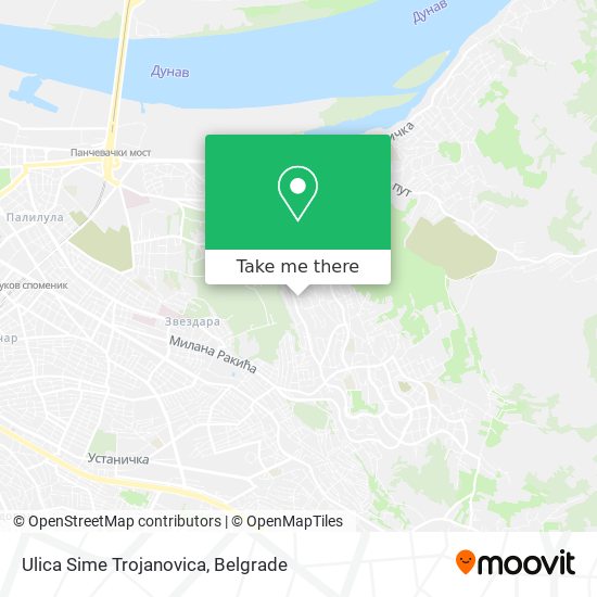 Ulica Sime Trojanovica map