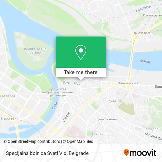 Specijalna bolnica Sveti Vid map