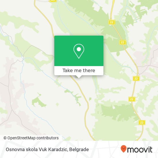 Osnovna skola Vuk Karadzic map