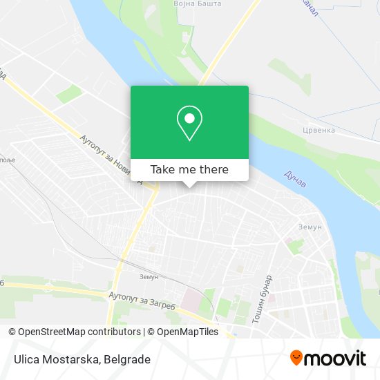 Ulica Mostarska map