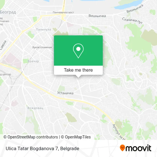 Ulica Tatar Bogdanova 7 map