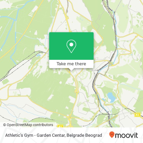 Athletic's Gym - Garden Centar map