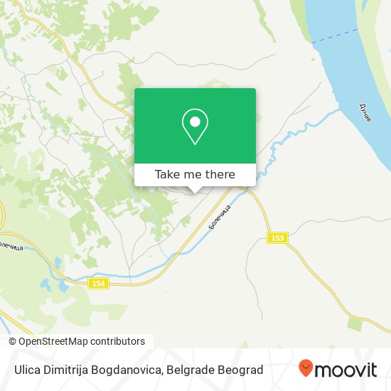 Ulica Dimitrija Bogdanovica map