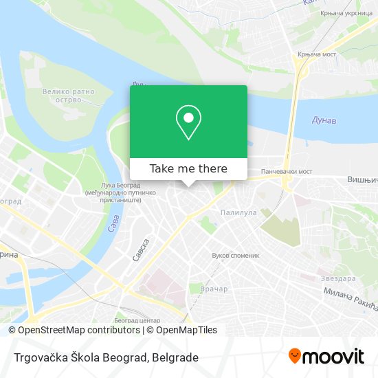 Trgovačka Škola Beograd map