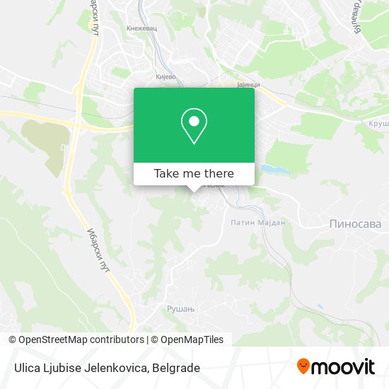 Ulica Ljubise Jelenkovica map