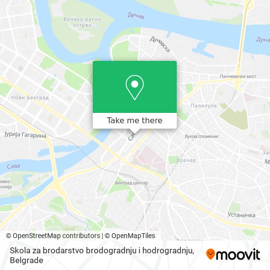 Skola za brodarstvo brodogradnju i hodrogradnju map