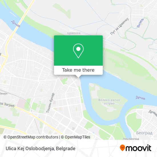 Ulica Kej Oslobodjenja map