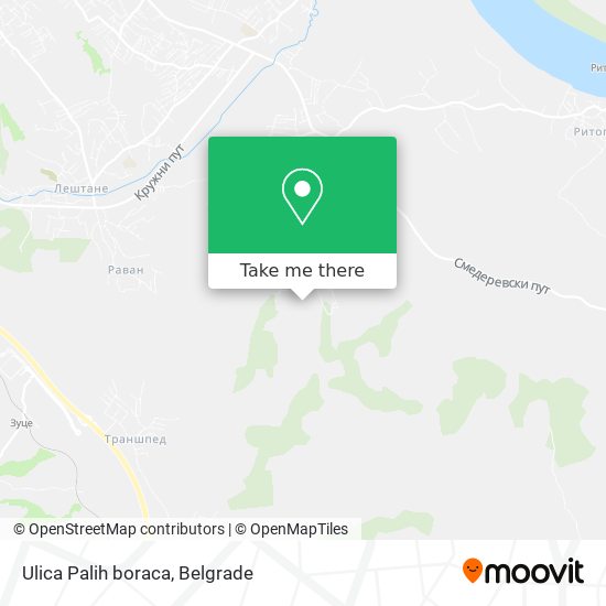 Ulica Palih boraca map