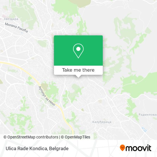 Ulica Rade Kondica map