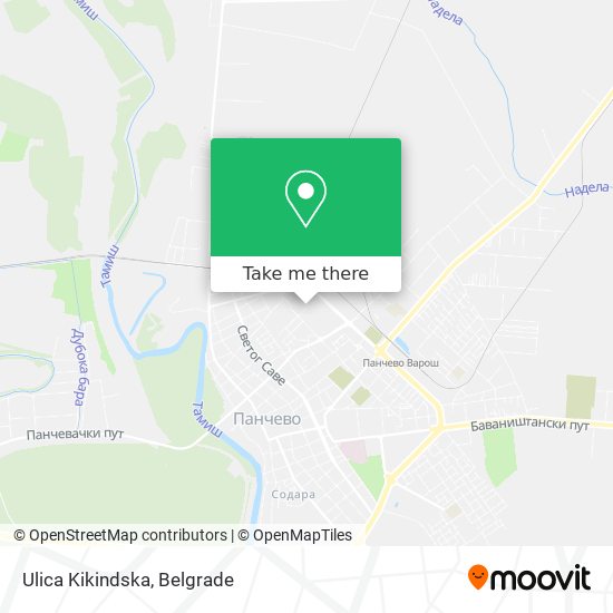 Ulica Kikindska map
