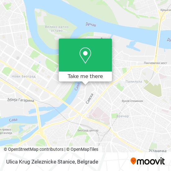 Ulica Krug Zeleznicke Stanice map