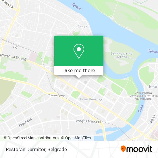 Restoran Durmitor map