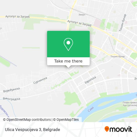 Ulica Vespucijeva 3 map