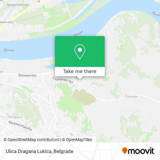 Ulica Dragana Lukica map