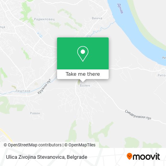 Ulica Zivojina Stevanovica map