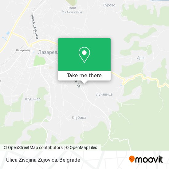 Ulica Zivojina Zujovica map