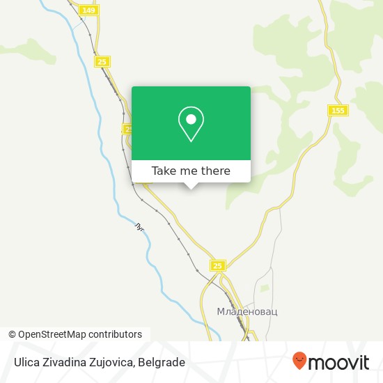 Ulica Zivadina Zujovica map