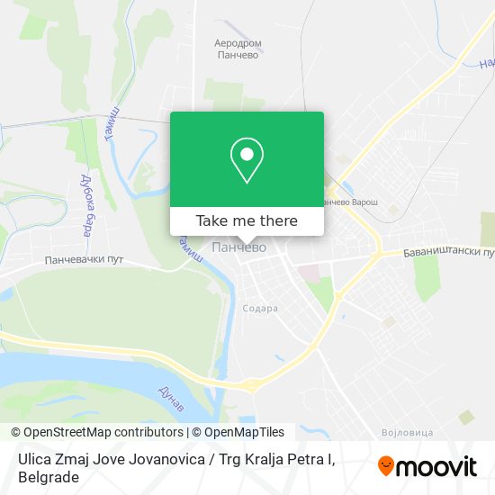 Ulica Zmaj Jove Jovanovica / Trg Kralja Petra I map