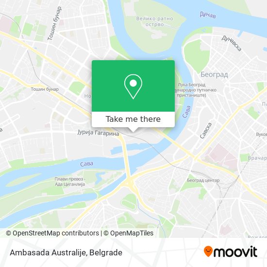 Ambasada Australije map
