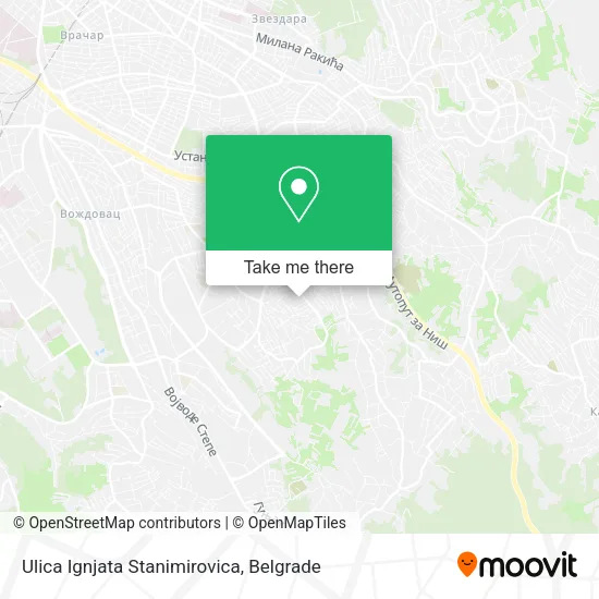Ulica Ignjata Stanimirovica map