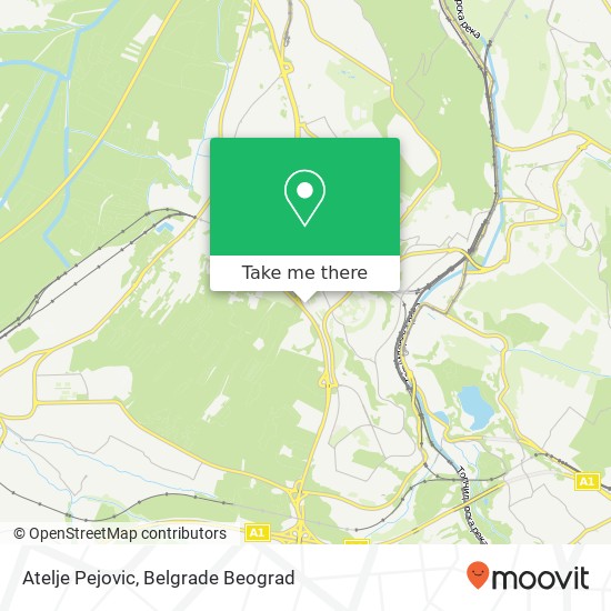 Atelje Pejovic map