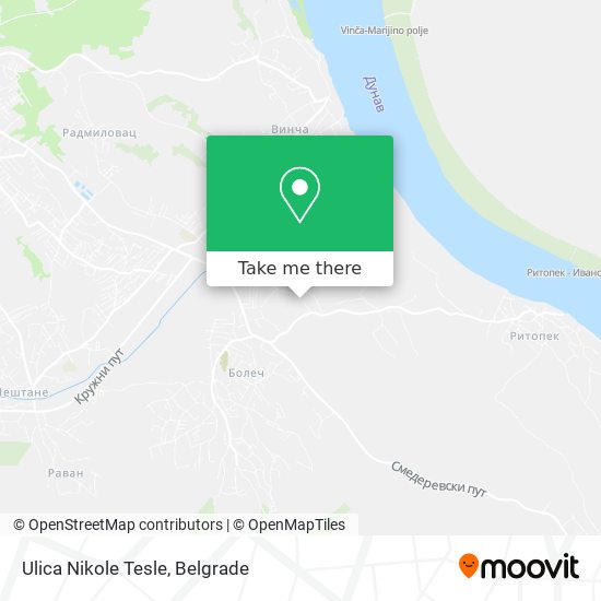 Ulica Nikole Tesle map